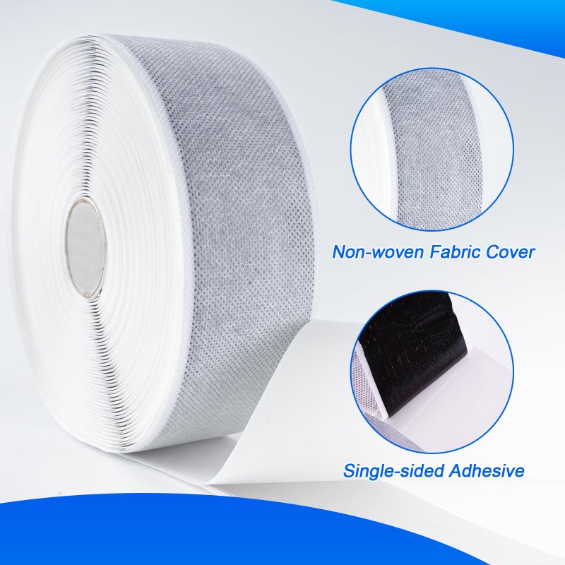 LLPT Butyl Sealing Tape 2â€ x 50 Ft Nonwoven Fabric Cover Self Adhesive Butyl Tape for Waterproofing Wet Areas (NF250) - Image 4